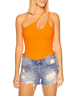 Susana Monaco One Shoulder Cutout Bodysuit