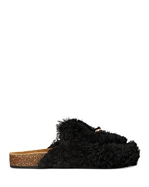 Tory Burch Women's Tory Charm Shearling Mules