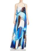 Js Collections Printed Chiffon Bodice Overlay Gown - 100% Bloomingdale's Exclusive