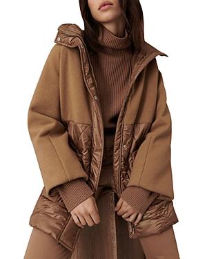 Marella Diomede Monochrome Quilted Hooded Jacket