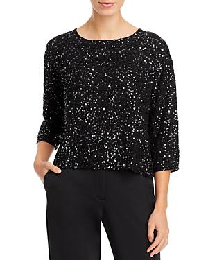 Eileen Fisher Boxy Sequined Top