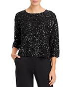 Eileen Fisher Boxy Sequined Top