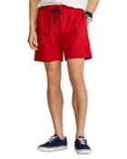 Polo Ralph Lauren 5.5-inch Embroidered Logo Traveler Swim Trunks