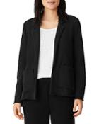 Eileen Fisher Organic Cotton Raw Hem Blazer