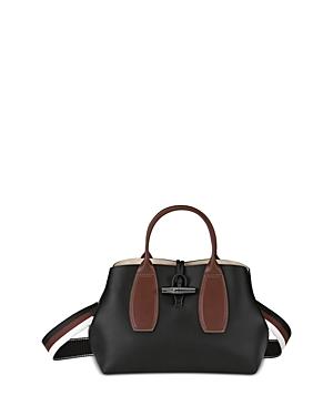 Longchamp Medium Leather Top Handle Bag