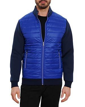 Robert Graham Hurtsville Mixed Media Quilted Layered Look Jacket