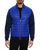 Robert Graham Hurtsville Mixed Media Quilted Layered Look Jacket