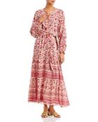 Bell Callie Cotton Voile Block Print Maxi Dress
