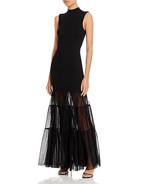 Staud Daffodil Mesh Hem Dress