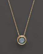 Black Opal Bezel Set Pendant Necklace In 14k Yellow Gold, 17 - 100% Exclusive