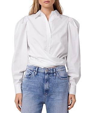 Hudson Poplin Wrap Button Up Shirt
