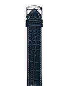 Philip Stein Navy Stitched Alligator Watch Strap, 22mm