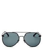 Burberry Men's Brow Bar Aviator Sunglasses, 61mm