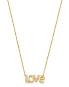 Bloomingdale's Diamond Love Pendant Necklace In 14k Yellow Gold 18, 0.06 Ct. T.w. - 100% Exclusive