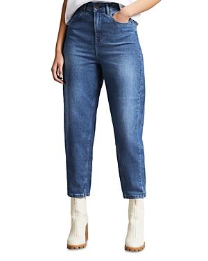 Ted Baker Oliwia Barrel Leg Jeans In Dark Blue
