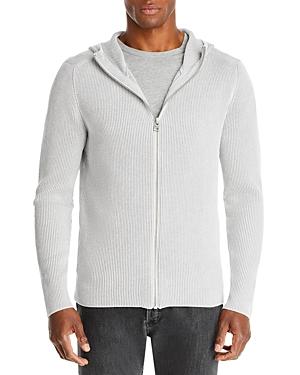 Hugo Sutum Rib Knit Zip Sweater