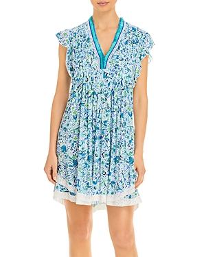 Poupette St. Barth Sasha V Neck Mini Dress