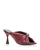Balenciaga Women's Drapy High Heel Slide Sandals