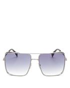 Moschino Women's Brow Bar Flat Top Square Sunglasses, 59mm