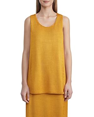Lafayette 148 New York Silk Scoop Neck Knit Tank