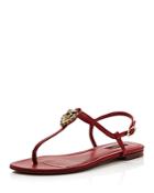 Dolce & Gabbana Women's Embellished Thong Sandals