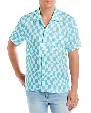 Bloomie's Linen Wavy Check Cabana Shirt - 100% Exclusive