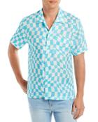 Bloomie's Linen Wavy Check Cabana Shirt - 100% Exclusive