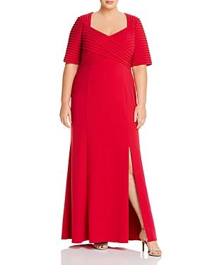 Adrianna Papell Plus Crepe Gown