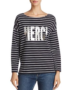 French Connection Merci Long-sleeve Graphic Tee