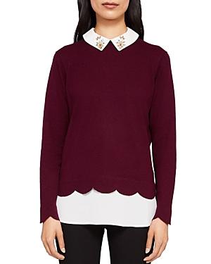 Ted Baker Suzaine Embellished Layered-look Sweater