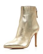 Aqua Women's Carey Metallic Leather High-heel Booties - 100% Exclusive