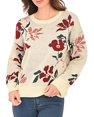 Daniel Rainn Floral Print Knit Sweater