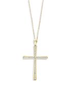 Bloomingdale's Diamond Cross Pendant Necklace In 14k Yellow Gold, 0.3 Ct. T.w, 18 - 100% Exclusive