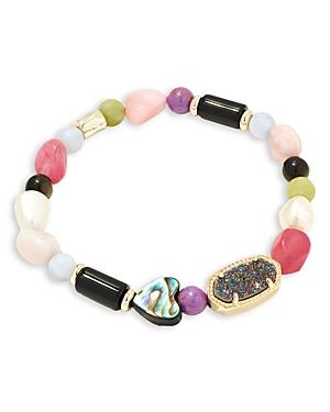 Kendra Scott Willa Mixed Gemstone Beaded Stretch Bracelet