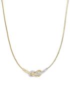 Diamond Knot Collar Necklace In 14k Yellow Gold, 1.65 Ct. T.w.