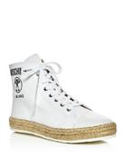 Moschino High Top Espadrille Sneakers