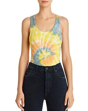 Agolde Tie-dyed Ribbed Bodysuit