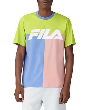 Fila Anvit Cotton Color Blocked Logo Graphic Tee