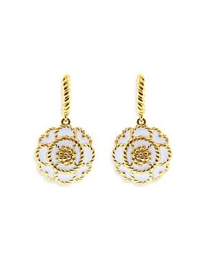 Capucine De Wulf Capucine Enamel Blossom Drop Earrings