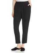 Eileen Fisher System Slouchy Silk Ankle Pants