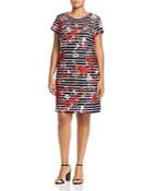 Adrianna Papell Plus Graphic Printed Shift Dress