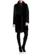 Maximilian Wool & Cashmere Coat With Mink Front Vest