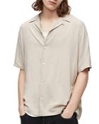 Allsaints Venice Camp Collar Short Sleeve Shirt