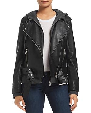 Bagatelle Layered-look Faux-leather Moto Jacket - 100% Exclusive