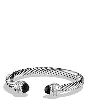 David Yurman Cable Classics Bracelet With Black Onyx & Diamonds