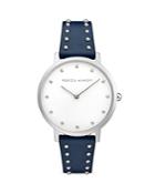 Rebecca Minkoff Major Micro Studded Leather Strap Watch, 35mm