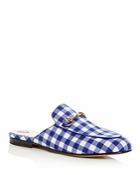 Gucci Women's Princetown Gingham Mules