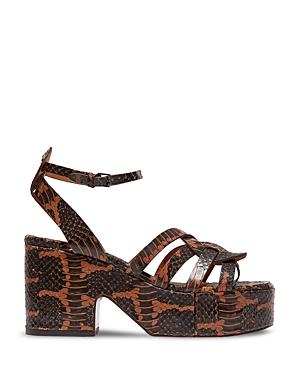 Clergerie Women's Cyndras Embossed Platform Sandals
