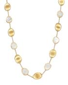 Marco Bicego 18k Yellow Gold Lunaria Mother-of-pearl Collar Necklace, 16