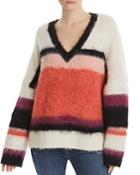 Cinq A Sept Isabella Striped & Color-blocked Sweater